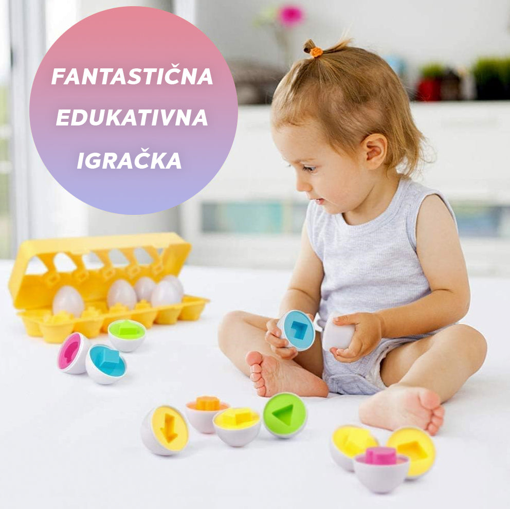 UPARUJUĆA JAJA - Edukativna igračka za učenje