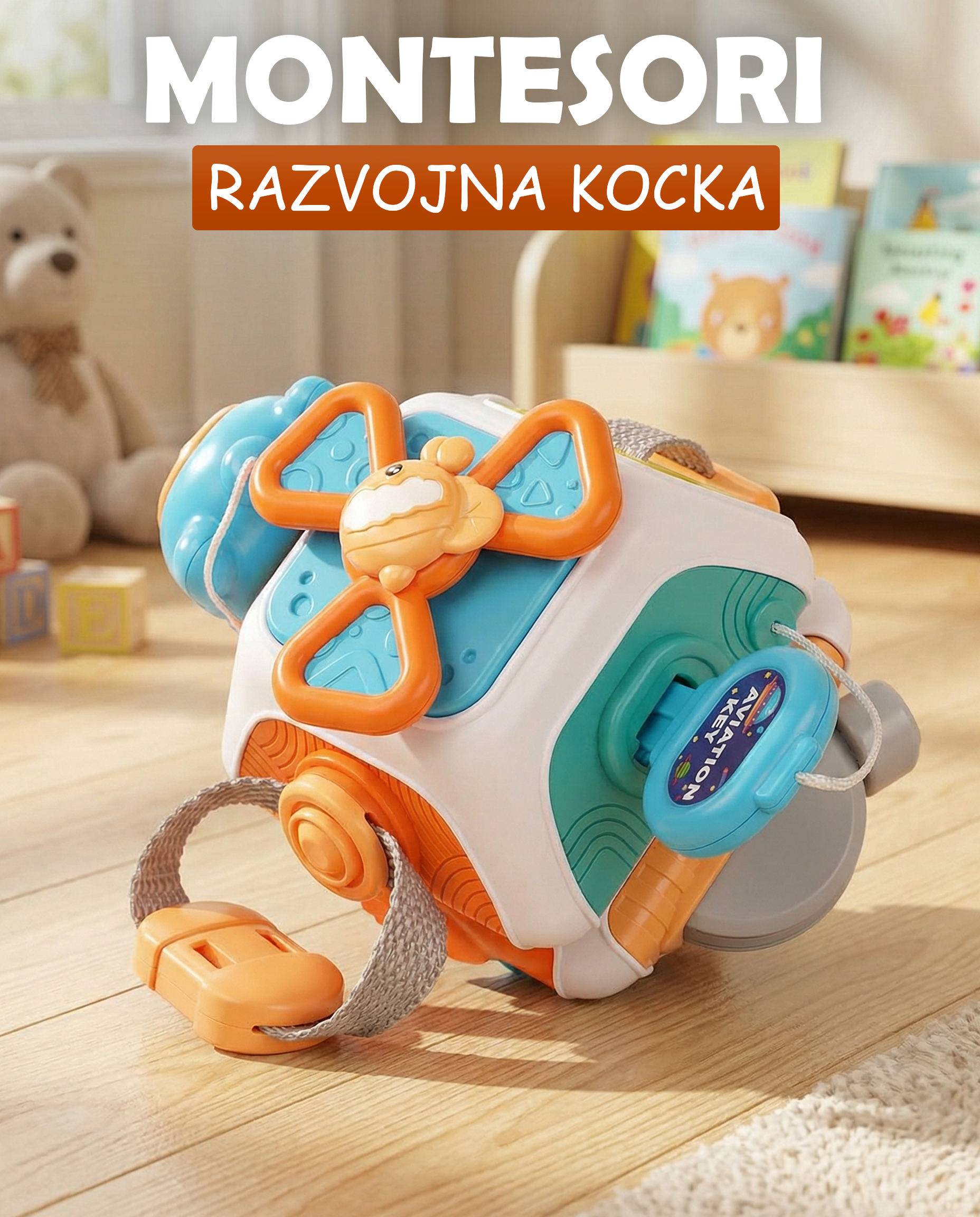Montessori Razvojna Kocka 10u1