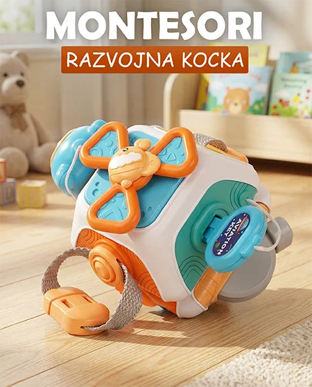 Montessori Razvojna Kocka 10u1